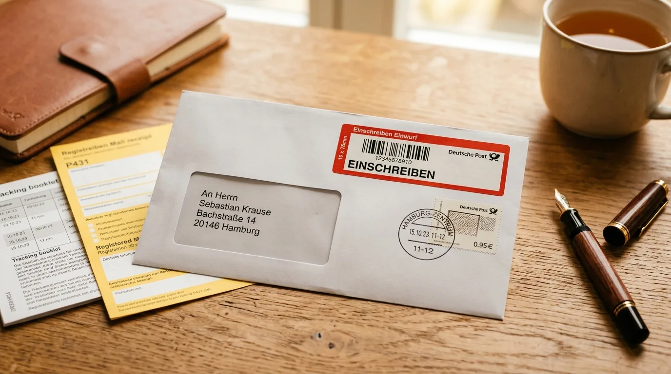 Einschreiben-Brief für die rechtssichere Kautionsrückforderung